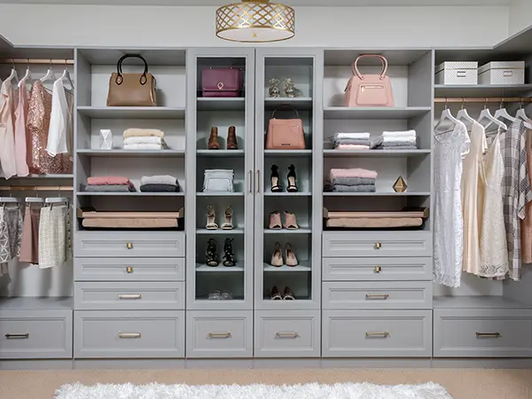 Finished custom closet ready to enjoy